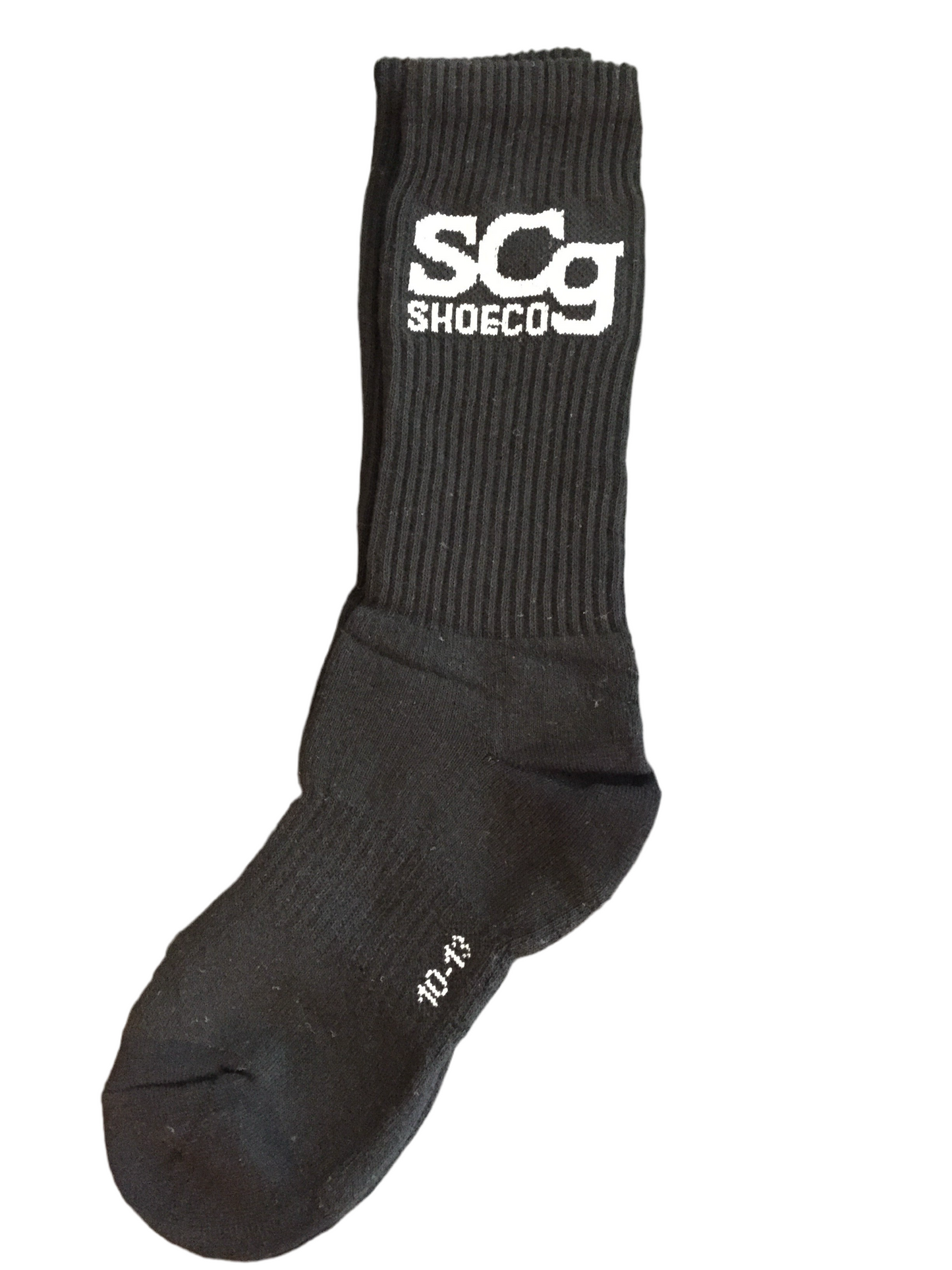 SCg Premium Socks - Black with White Logo
