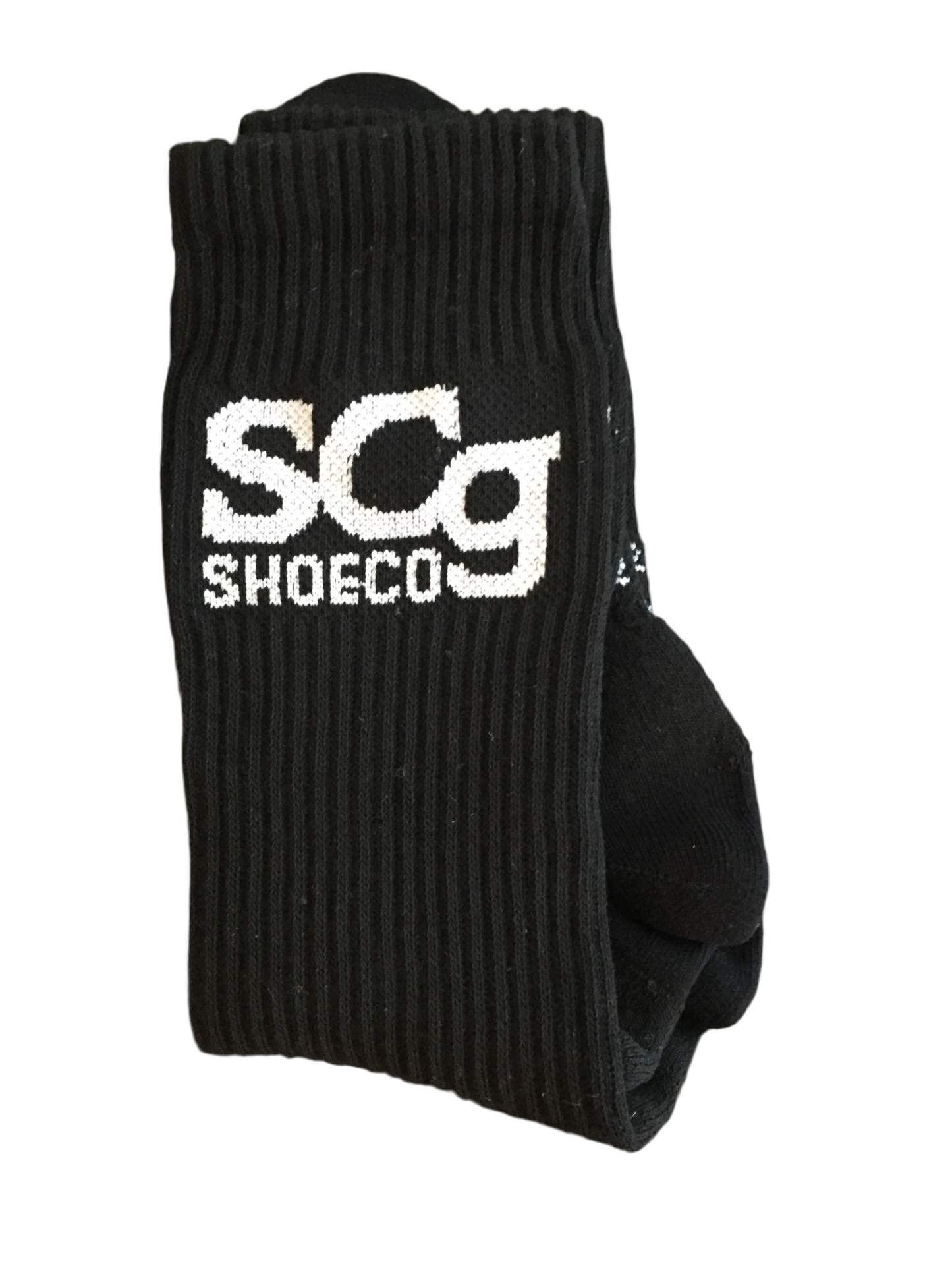 SCg Premium Socks - Black with White Logo